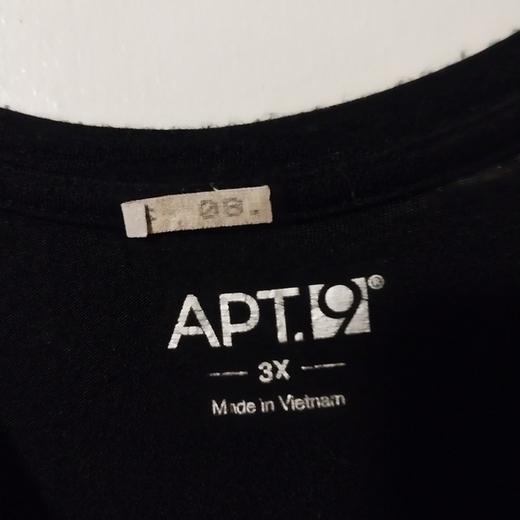 Apt 9 3X black studded top - Picture 3 of 4